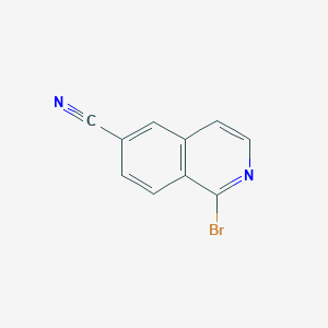 molecular formula C10H5BrN2 B11874321 1-Bromoisoquinoline-6-carbonitrile 