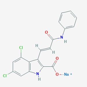 molecular formula C18H12Cl2N2NaO3 B118745 Gavestinel sodium CAS No. 153436-38-5