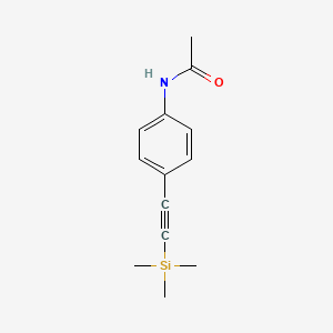 molecular formula C13H17NOSi B11874633 N-(4-((Trimethylsilyl)ethynyl)phenyl)acetamide CAS No. 81854-47-9