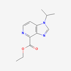 molecular formula C12H15N3O2 B11874682 Ethyl 1-isopropyl-1H-imidazo[4,5-c]pyridine-4-carboxylate 