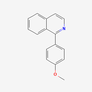 molecular formula C16H13NO B11874762 1-(4-Methoxyphenyl)isoquinoline CAS No. 36710-74-4
