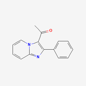 molecular formula C15H12N2O B11874796 1-(2-Phenylimidazo[1,2-a]pyridin-3-yl)ethanone CAS No. 61122-84-7