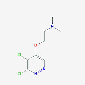 molecular formula C8H11Cl2N3O B11874910 2-((5,6-Dichloropyridazin-4-yl)oxy)-N,N-dimethylethanamine CAS No. 1346698-29-0