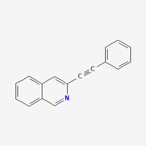 molecular formula C17H11N B11875126 3-(Phenylethynyl)isoquinoline CAS No. 70437-12-6