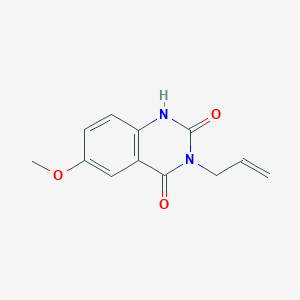 molecular formula C12H12N2O3 B11875194 3-Allyl-6-methoxyquinazoline-2,4(1H,3H)-dione CAS No. 194715-44-1