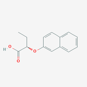 molecular formula C14H14O3 B11875316 (S)-2-(Naphthalen-2-yloxy)butanoic acid 