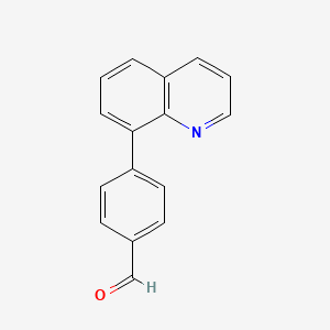 molecular formula C16H11NO B11875403 4-(Quinolin-8-YL)benzaldehyde CAS No. 380359-19-3