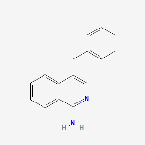 molecular formula C16H14N2 B11875438 4-Benzylisoquinolin-1-amine CAS No. 42398-69-6