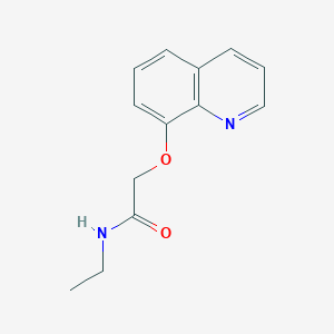 molecular formula C13H14N2O2 B11875612 N-Ethyl-2-(quinolin-8-yloxy)acetamide CAS No. 88349-77-3