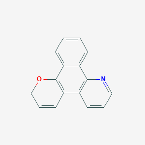 molecular formula C16H11NO B11875744 2H-Benzo[h]pyrano[3,2-f]quinoline CAS No. 217-84-5