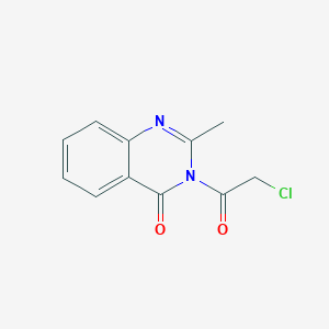molecular formula C11H9ClN2O2 B11875757 3-(2-chloroacetyl)-2-methylquinazolin-4(3H)-one CAS No. 119458-03-6