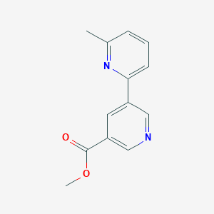 molecular formula C13H12N2O2 B11875819 Methyl 6-methyl-[2,3'-bipyridine]-5'-carboxylate CAS No. 1346686-80-3
