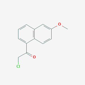 molecular formula C13H11ClO2 B11876014 2-Chloro-1-(6-methoxynaphthalen-1-yl)ethan-1-one CAS No. 650626-15-6