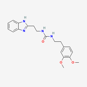 molecular formula C20H24N4O3 B1187608 N-[2-(1H-benzimidazol-2-yl)ethyl]-N'-[2-(3,4-dimethoxyphenyl)ethyl]urea 