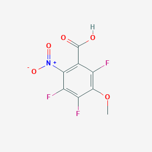 molecular formula C8H4F3NO5 B118761 2,4,5-Trifluoro-3-methoxy-6-nitrobenzoic acid CAS No. 149707-41-5