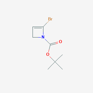 molecular formula C8H12BrNO2 B11876121 tert-butyl 4-bromo-2H-azete-1-carboxylate 