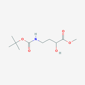 molecular formula C10H19NO5 B11876123 Methyl 4-((tert-butoxycarbonyl)amino)-2-hydroxybutanoate 