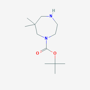 molecular formula C12H24N2O2 B11876204 tert-Butyl 6,6-dimethyl-1,4-diazepane-1-carboxylate CAS No. 1440962-05-9