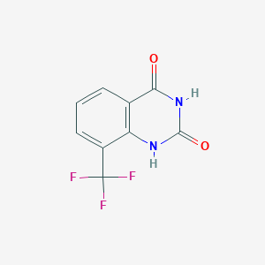 molecular formula C9H5F3N2O2 B11876355 8-(Trifluoromethyl)quinazoline-2,4-diol CAS No. 959236-90-9