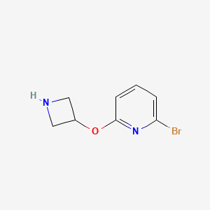 molecular formula C8H9BrN2O B11876391 2-(Azetidin-3-yloxy)-6-bromopyridine 