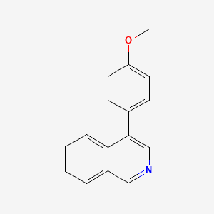 molecular formula C16H13NO B11876470 4-(4-Methoxyphenyl)isoquinoline CAS No. 101273-53-4
