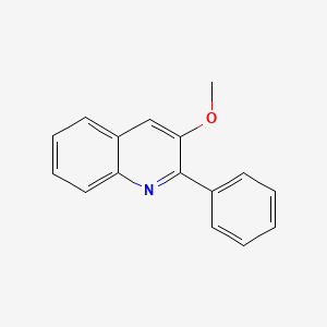molecular formula C16H13NO B11876491 3-Methoxy-2-phenylquinoline 