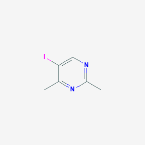 molecular formula C6H7IN2 B11876538 5-Iodo-2,4-dimethylpyrimidine 