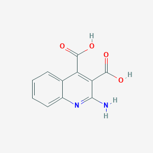 molecular formula C11H8N2O4 B11876552 2-Aminoquinoline-3,4-dicarboxylic acid 