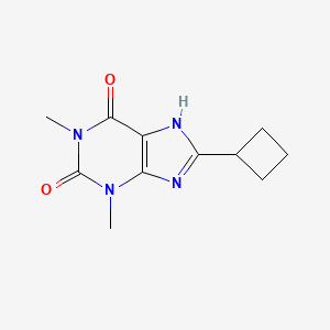 molecular formula C11H14N4O2 B11876568 8-Cyclobutyltheophylline CAS No. 35873-48-4