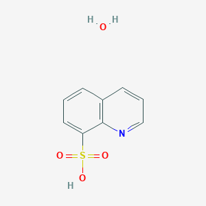 molecular formula C9H9NO4S B11876765 Quinoline-8-sulfonic acid hydrate CAS No. 857211-12-2