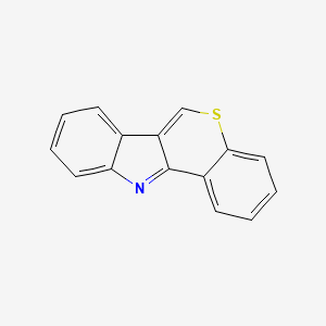 molecular formula C15H9NS B11876767 Thiochromeno[4,3-b]indole CAS No. 239-12-3