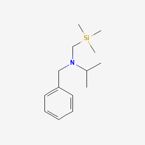 molecular formula C14H25NSi B11876845 N-Benzyl-N-((trimethylsilyl)methyl)propan-2-amine CAS No. 111267-94-8