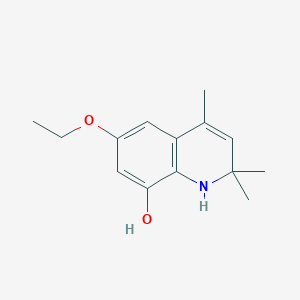 molecular formula C14H19NO2 B11877042 6-Ethoxy-2,2,4-trimethyl-1,2-dihydroquinolin-8-ol CAS No. 73477-12-0