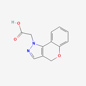 molecular formula C12H10N2O3 B11877098 2-(Chromeno[4,3-c]pyrazol-1(4H)-yl)acetic acid 