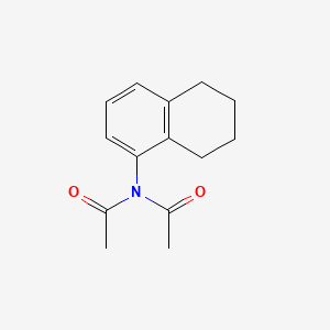 molecular formula C14H17NO2 B11877161 N-acetyl-N-(5,6,7,8-tetrahydronaphthalen-1-yl)acetamide CAS No. 71173-03-0