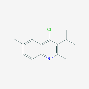 molecular formula C14H16ClN B11877210 4-Chloro-3-isopropyl-2,6-dimethylquinoline 
