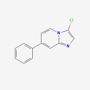 molecular formula C13H9ClN2 B11877323 3-Chloro-7-phenylimidazo[1,2-a]pyridine 