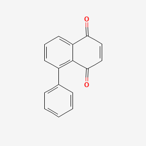 molecular formula C16H10O2 B11877334 5-Phenylnaphthalene-1,4-dione CAS No. 33522-29-1