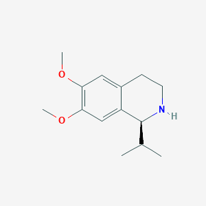 molecular formula C14H21NO2 B11877611 (S)-1-Isopropyl-6,7-dimethoxy-1,2,3,4-tetrahydroisoquinoline 