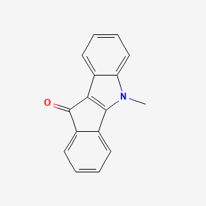 molecular formula C16H11NO B11877622 5-Methylindeno[1,2-b]indol-10(5H)-one CAS No. 67987-46-6