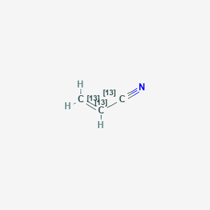 molecular formula C3H3N B118777 (1,2,3-13C3)Prop-2-enenitrile CAS No. 202326-55-4