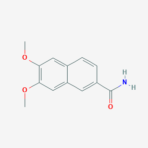 molecular formula C13H13NO3 B11877735 6,7-Dimethoxynaphthalene-2-carboxamide CAS No. 72337-27-0
