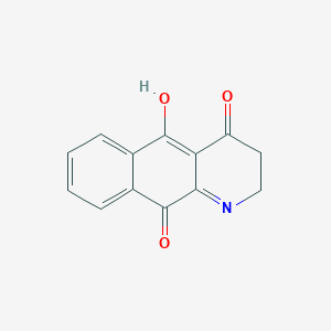 molecular formula C13H9NO3 B11877737 2,3-Dihydrobenzo[g]quinoline-4,5,10(1H)-trione CAS No. 6566-47-8
