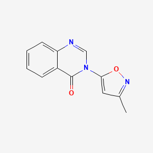 molecular formula C12H9N3O2 B11877838 3-(3-Methyl-5-isoxazolyl)-4(3H)-quinazolinone CAS No. 86134-18-1