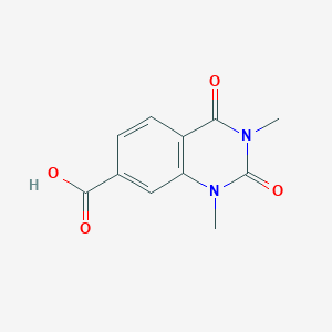 molecular formula C11H10N2O4 B11877946 1,3-Dimethyl-2,4-dioxo-1,2,3,4-tetrahydroquinazoline-7-carboxylic acid CAS No. 1146293-67-5