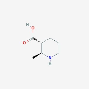 molecular formula C7H13NO2 B011878 (2S,3R)-2-methylpiperidine-3-carboxylic acid CAS No. 110287-80-4
