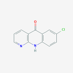 molecular formula C12H7ClN2O B11878078 7-Chlorobenzo[b][1,8]naphthyridin-5(10H)-one CAS No. 16344-42-6
