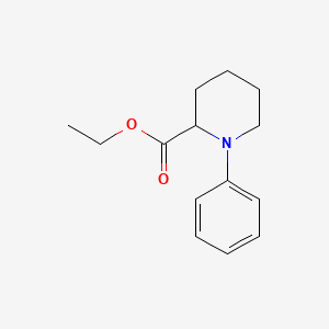 molecular formula C14H19NO2 B11878130 Ethyl 1-phenylpiperidine-2-carboxylate CAS No. 561307-76-4