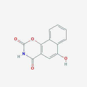 molecular formula C12H7NO4 B11878165 6-Hydroxy-2H-naphtho[2,1-e][1,3]oxazine-2,4(3H)-dione CAS No. 138502-49-5