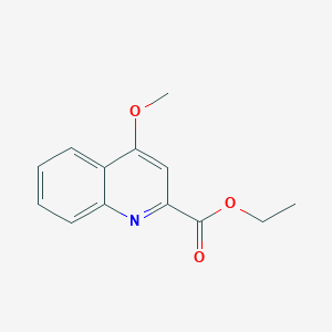 molecular formula C13H13NO3 B11878172 Ethyl 4-methoxyquinoline-2-carboxylate 